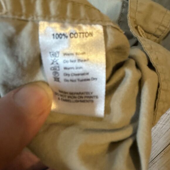 Jeep Men’s Medium Long Sleeve Shirt Button Down Lightweight Fishing Khaki - Picture 5 of 7